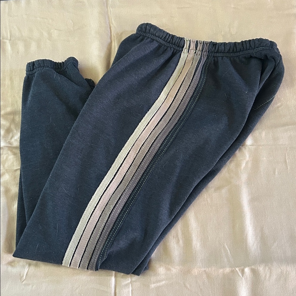Aviator Nation 5-Stripe sweat pants, size S.